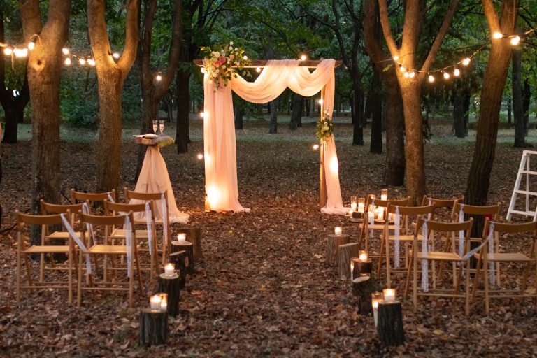 custom event design - wedding outdoors