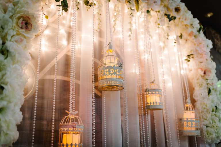 custom event design - wedding lights
