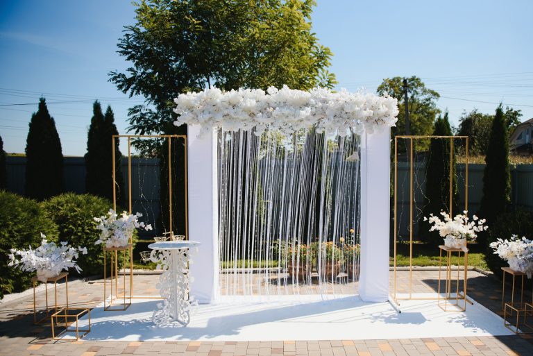 custom event design - wedding trellace