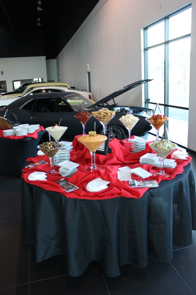 custom event design - auto show food